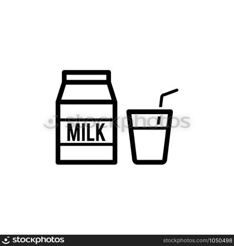 Milk icon trendy