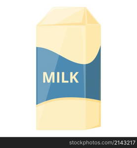Milk pack icon cartoon vector. Cheese product. Food fresh. Milk pack icon cartoon vector. Cheese product