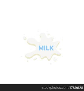 milk packing, glass of milk on white,dairy products background. Icon,Vector,illustration cartoon style.