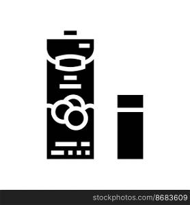 milk soy glyph icon vector. milk soy sign. isolated symbol illustration. milk soy glyph icon vector illustration