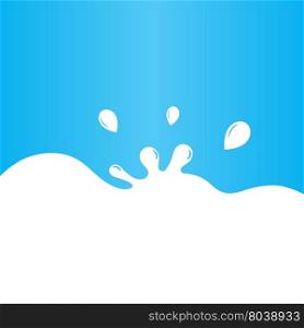 Milk splash background. A splash of milk background. Vector illustration.