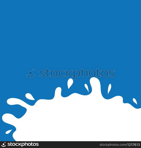 Milk Splash background vector template