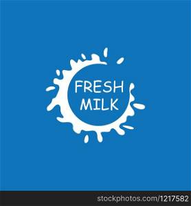 Milk Splash illustration vector template