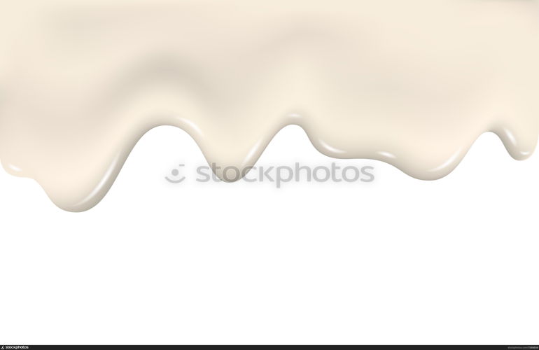 Milk splash. Yogurt texture. Dripping cream, liquid, ice cream. Flowing glaze, white chocolate. Drip vector background for dairy product.