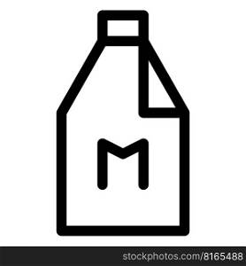 Milk stored in disposable sealed bottle.