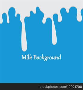 Milk White Liquid Dripping Blue Background Illustrations   Vectors