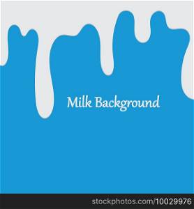 Milk White Liquid Dripping Blue Background Illustrations   Vectors