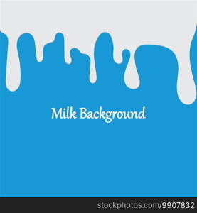 Milk White Liquid Dripping Blue Background Illustrations   Vectors