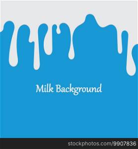 Milk White Liquid Dripping Blue Background Illustrations   Vectors