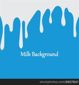 Milk White Liquid Dripping Blue Background Illustrations   Vectors