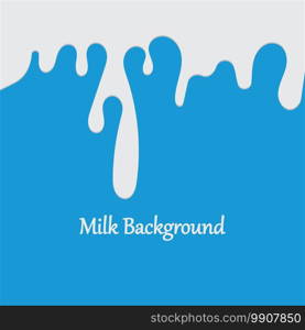 Milk White Liquid Dripping Blue Background Illustrations   Vectors