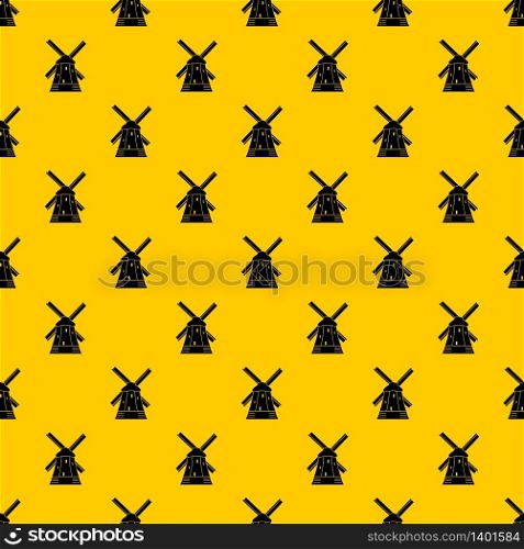 Mill pattern seamless vector repeat geometric yellow for any design. Mill pattern vector