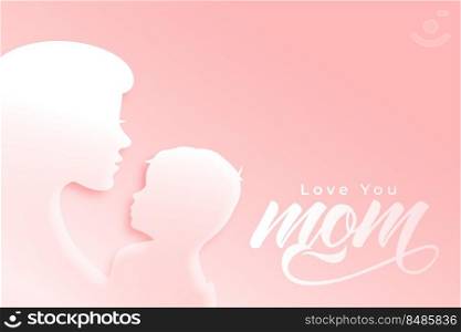 mimimalist style mother’s day greeting design. mimimalist style mother’s day greeting design vector illustration