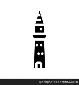 minaret islam muslim glyph icon vector. minaret islam muslim sign. isolated symbol illustration. minaret islam muslim glyph icon vector illustration