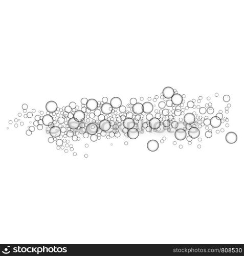 Mineral bubbles icon. Realistic illustration of mineral bubbles vector icon for web design. Mineral bubbles icon, realistic style