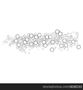 Mineral bubbles icon. Realistic illustration of mineral bubbles vector icon for web design. Mineral bubbles icon, realistic style