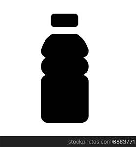 mineral water bottle, icon on isolated background,