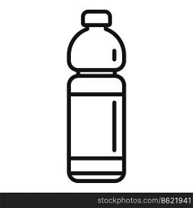 Mineral water bottle icon outline vector. Recycle plastic. Ocean container. Mineral water bottle icon outline vector. Recycle plastic