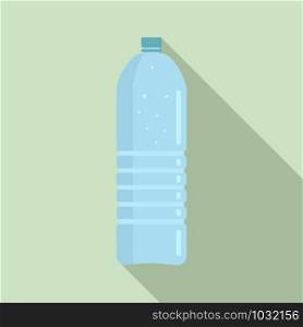 Mineral water icon. Flat illustration of mineral water vector icon for web design. Mineral water icon, flat style