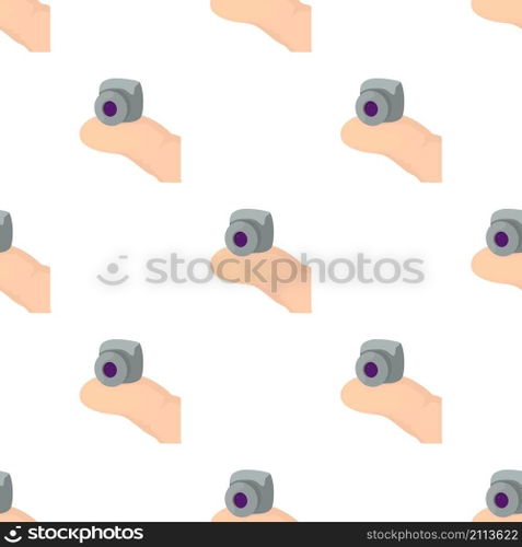 Mini camera pattern seamless background texture repeat wallpaper geometric vector. Mini camera pattern seamless vector