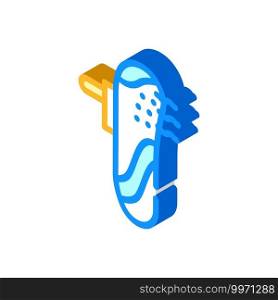 mini-cleaner air filter from socket isometric icon vector. mini-cleaner air filter from socket sign. isolated symbol illustration. mini-cleaner air filter from socket isometric icon vector illustration