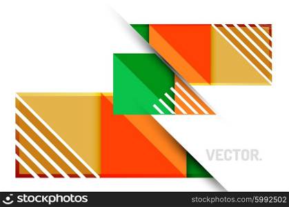Minimal abstract background, geometric elements with place for option infographic or your message. Glossy transparent style, shadow effects.