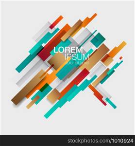 Minimal Annual Report cover design. Creative ad flyer font. Modern vector front page. creative concept, Geometric element. vector-stock illustration