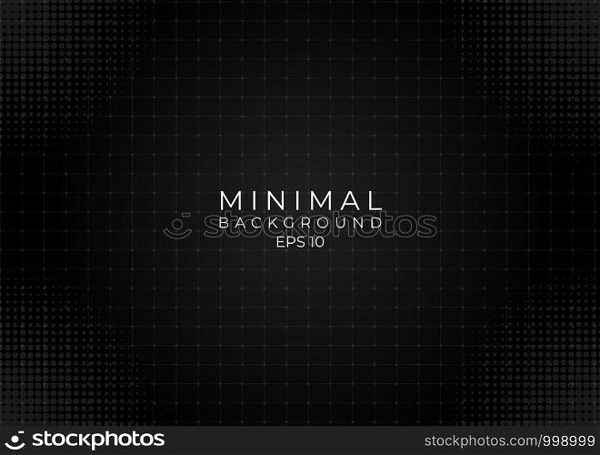 Minimal background grid modern design color black style and halftone with space for your text. vector illustration