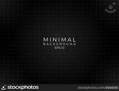 Minimal background grid modern design color black style and halftone with space for your text. vector illustration