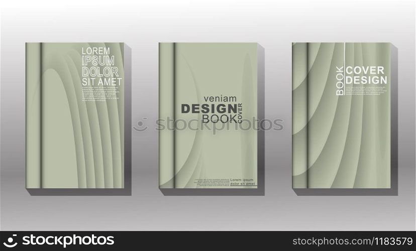 Minimal cover design. curved lines and shadows. vector illustration. New texture for your design.