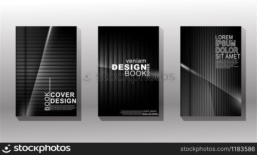 Minimal cover design. gradient shape straight with light. vector illustration. New texture for your design.