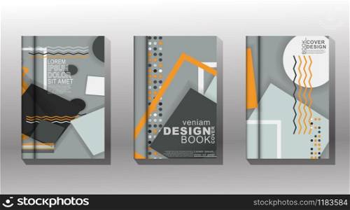Minimal cover design. memphis and overlap. vector illustration. New texture for your design.