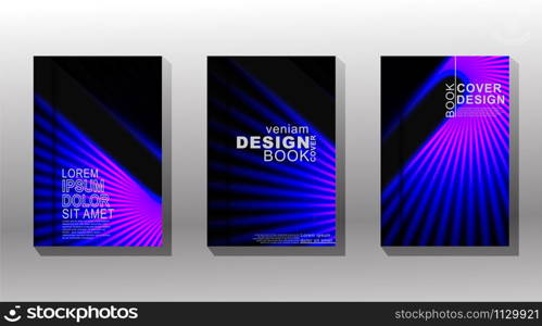 Minimal cover design. overlap shape with shadow and shiny light . vector illustration