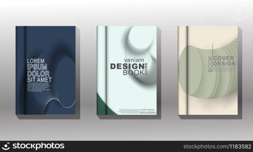 Minimal cover design. overlapping circles and shadows. vector illustration. New texture for your design.