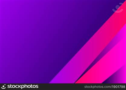 Minimal cover graphic, copy space design. Neon pink blue gradient colors. Abstract 80s texture geometric pattern lines. Dynamic stripes fluid trendy background. Artistic simple modern template vector