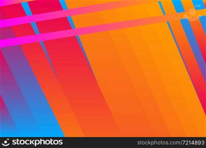 Minimal cover graphic, copy space design. Neon pink yellow retro gradient colors. Abstract texture geometric lines pattern. Striped fluid trendy background. Artistic simple template vector banner