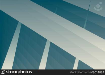 Minimal cover graphic, copy space design. Pastel blue retro gradient colors. Abstract texture geometric shape lines pattern wall. Striped tile trendy background. Artistic simple template vector banner