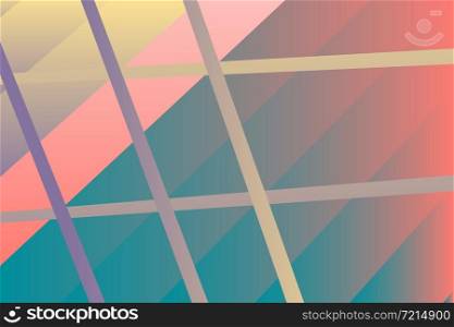Minimal cover graphic, copy space design. Pastel pink blue retro gradient color. Abstract texture geometric shape lines pattern. Striped fluid trendy background. Artistic simple template vector banner