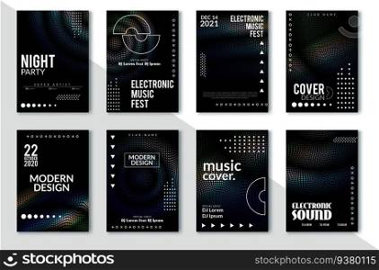 Minimal covers design. Colorful halftone gradients. Future geometric patterns. Eps10 vector