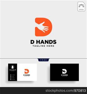 minimal D letter, initial hand logo template vector illustration icon element isolated - vector. minimal D letter, initial hand logo template vector illustration icon element