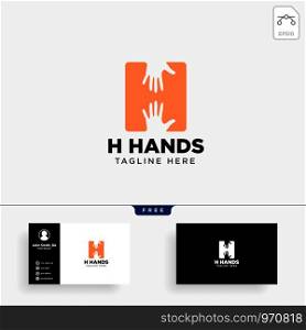 minimal H letter, initial hand logo template vector illustration icon element isolated - vector. minimal H letter, initial hand logo template vector illustration icon element