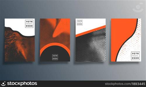 Minimal halftone design for flyer, poster, brochure cover, background, wallpaper, typography, or other printing products. Vector illustration.. Minimal halftone design for flyer, poster, brochure cover, background, wallpaper, typography, or other printing products. Vector illustration
