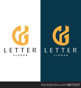 Minimal Initial GH Letter Logo, Modern And Luxury Icon Vector Template Element