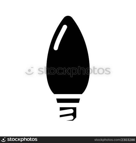 minimal light bulb glyph icon vector. minimal light bulb sign. isolated contour symbol black illustration. minimal light bulb glyph icon vector illustration