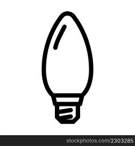 minimal light bulb line icon vector. minimal light bulb sign. isolated contour symbol black illustration. minimal light bulb line icon vector illustration