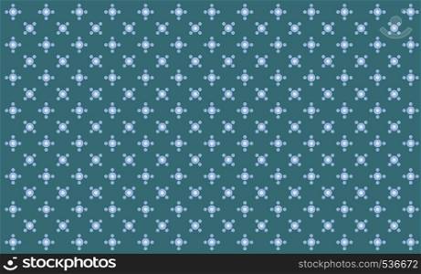 Minimal pastel blue retro dot flower pattern seamless background - Contemporay Asian patterns background wallpaper geometric texture illustration vector for design work