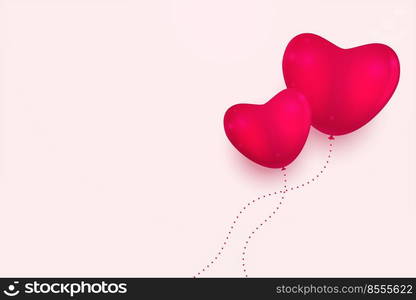 minimal pink hearts background with text space