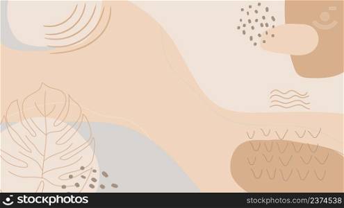 Minimal shape hand draw abstract background template elements modern.Applicable for flyer, brochures, posters and covers. Vector illustrations.
