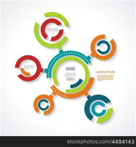 Minimal Timeline Infographic design. Can be used for workflow layout; diagram; number options; web design.