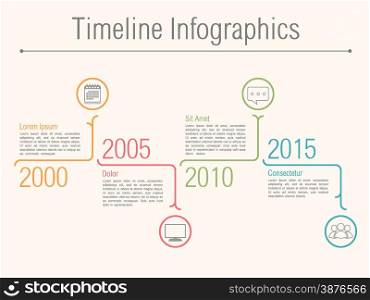 Minimal Timeline Infographics